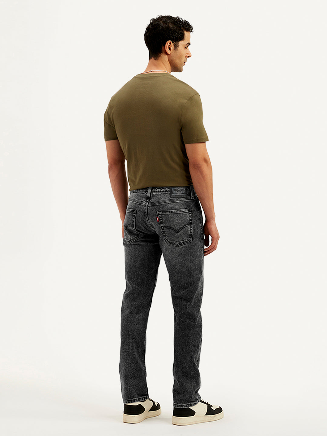 Men's 513 Charcoal Grey Slim Straight Fit Mid Rise Jeans - 20 View