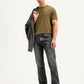 Men's 513 Charcoal Grey Slim Straight Fit Mid Rise Jeans - Styleshot View