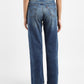 Women's Blue Ribcage Straight Fit Mid Rise Jeans - 99b9e584-dcf3-4bb7-974f-52da1fdb92cd View