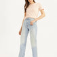 Women's Blue Ribcage Straight Fit High Rise Jeans - 17771a6a-b710-4336-a16a-e50515b5df3b View