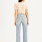 Women's Blue Ribcage Straight Fit High Rise Jeans - 8d4371b2-1c92-499d-ae45-e89aae6cbdb0 View