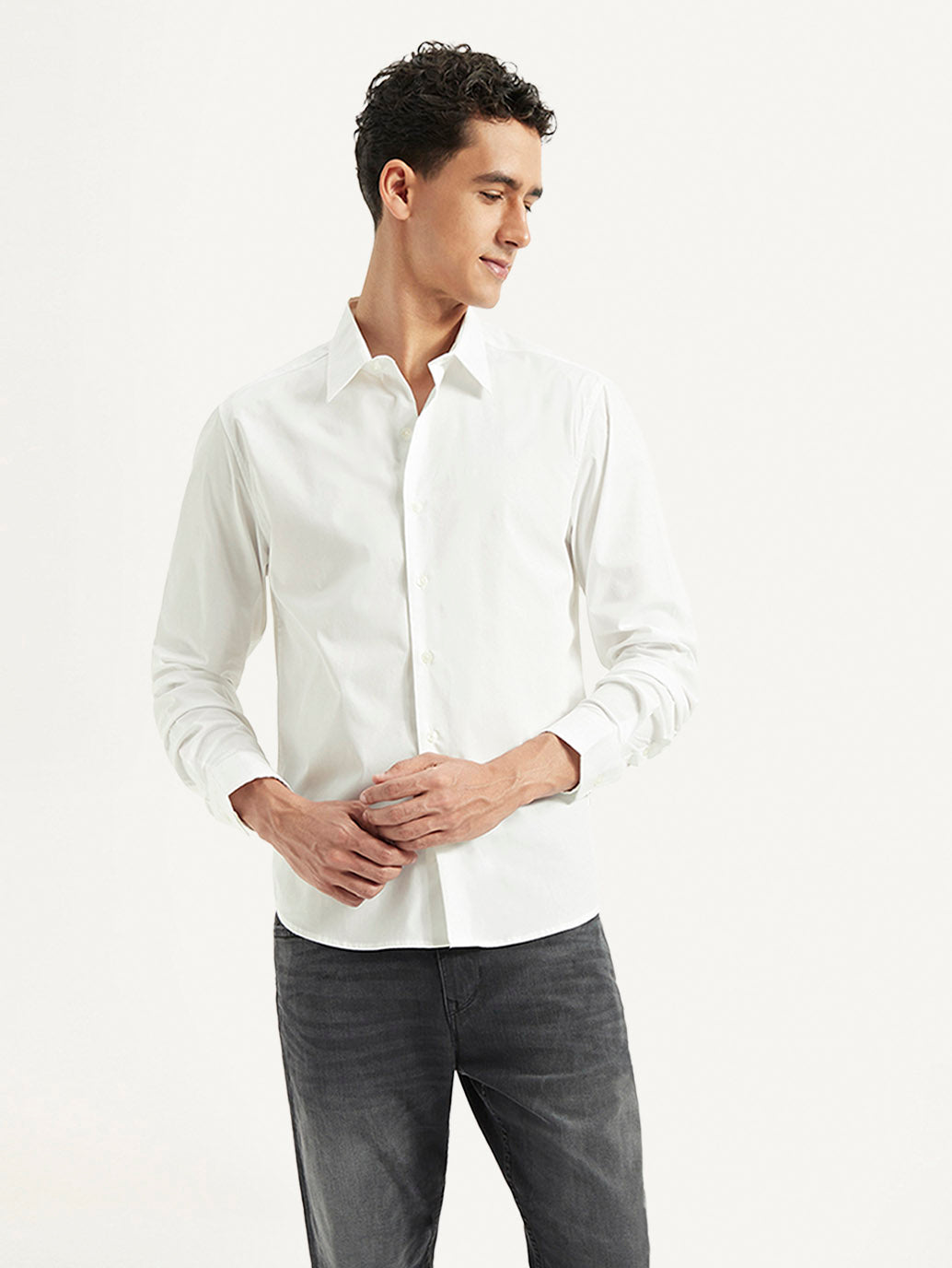 Men's Redloop Solid Slim Fit Shirt