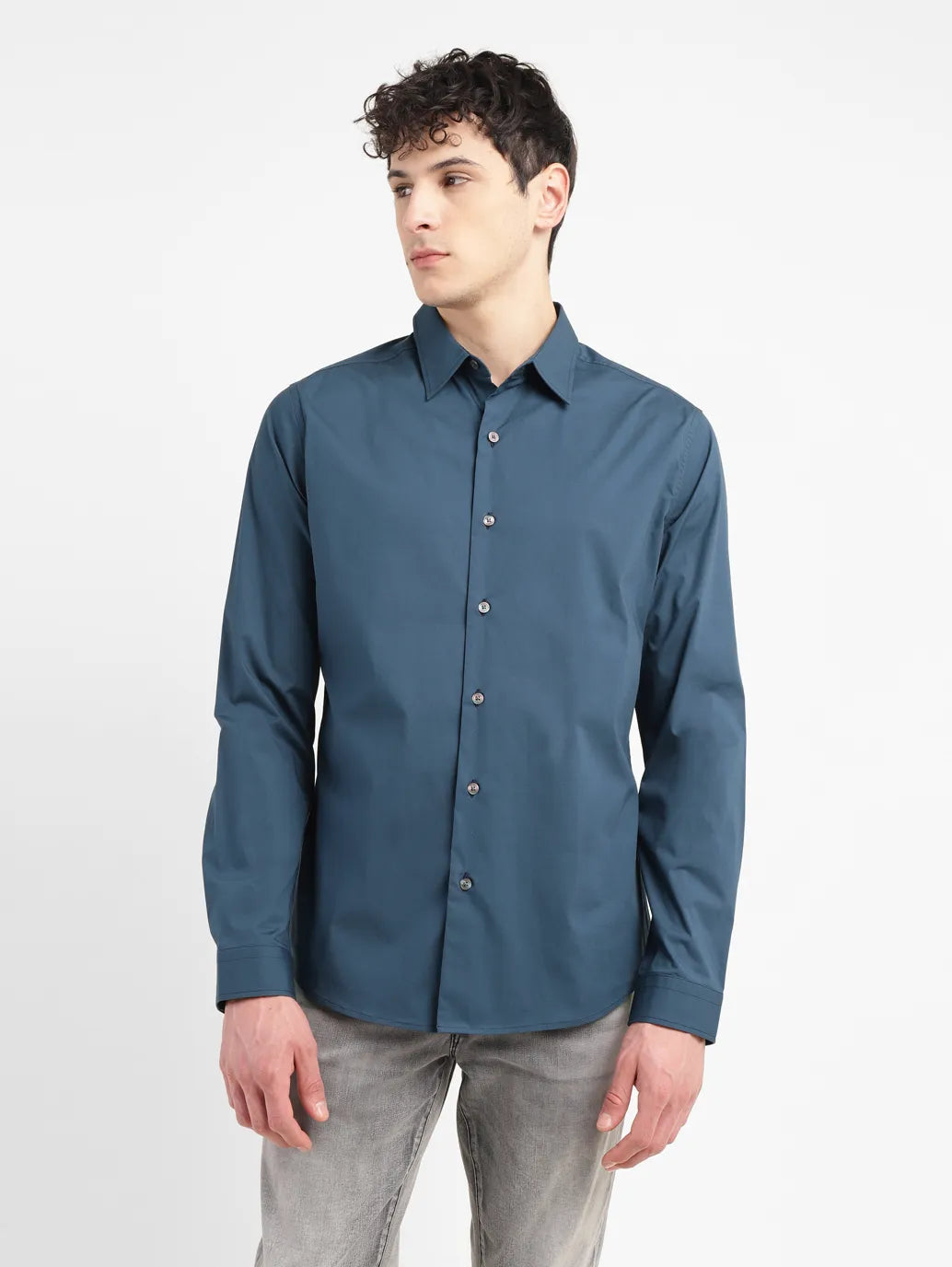 Men's Redloop Solid Slim Fit Shirt - 730caf6a-86d0-4aa7-a803-b2aeb3195c09 View