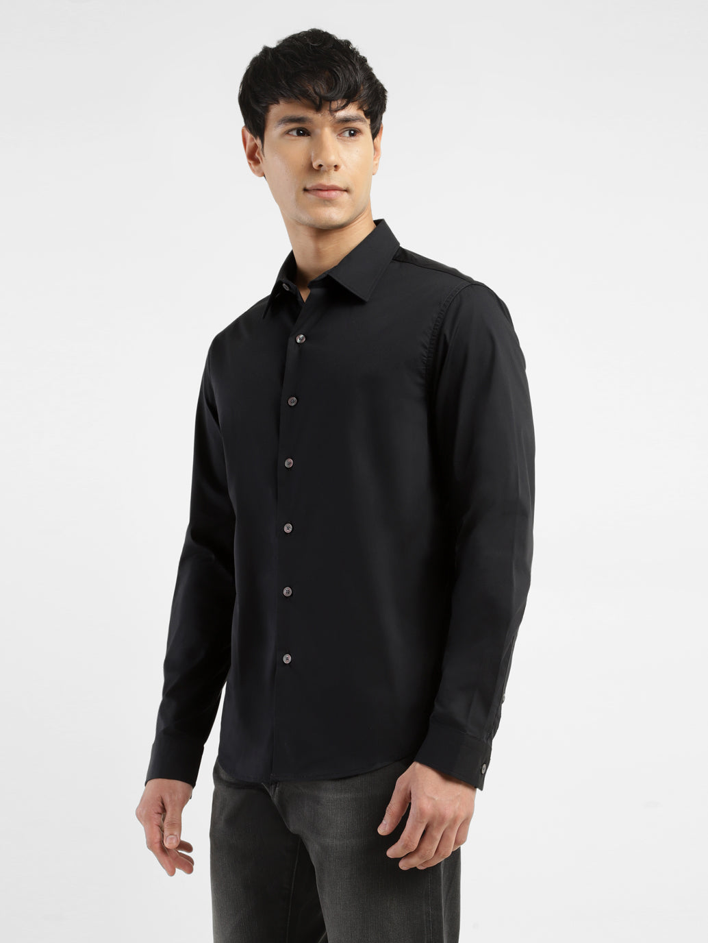 Men's Redloop Solid Spread Collar Shirt - e0d1dd86-e44a-4e3e-ae17-065da3a4f46e View