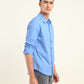 Men's Redloop Solid Spread Collar Shirt - Side View