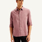 Men's Redloop Solid Slim Fit Shirt - Front View
