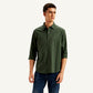 Men's Redloop Self Design Slim Fit Shirt - Front View