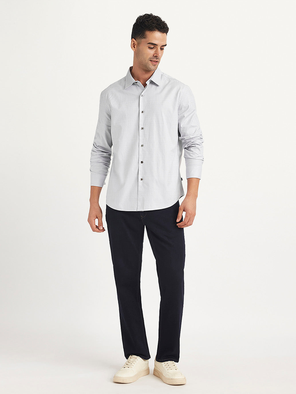 Men's Redloop Checkered Spread Collar Shirt