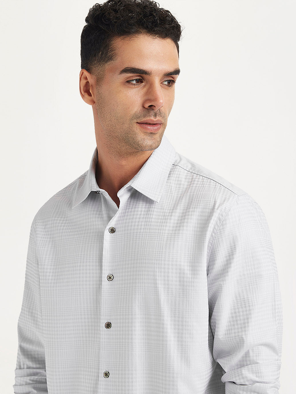 Men's Redloop Checkered Spread Collar Shirt - c6e24173-9d7d-4ecf-9a35-bfce0533c736 View
