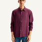 Men's Redloop Checkered Spread Collar Shirt - Front View