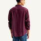 Men's Redloop Checkered Spread Collar Shirt - Back View