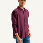Men's Redloop Checkered Spread Collar Shirt - Side View