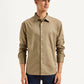 Men's Redloop Solid Slim Fit Shirt - Front View