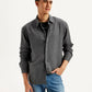Men's Redloop Solid Slim Fit Linen Shirt - Styleshot View