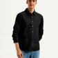 Men's Redloop Solid Slim Fit Shirt - Front View