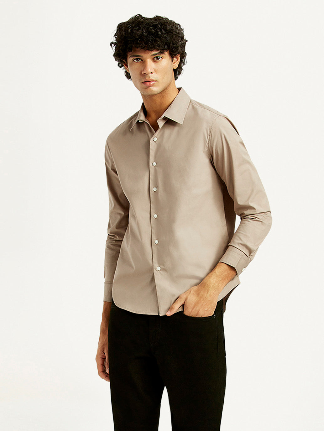 Men's Redloop Solid Slim Fit Shirt