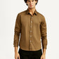 Men's Redloop Solid Slim Fit Shirt - Front View