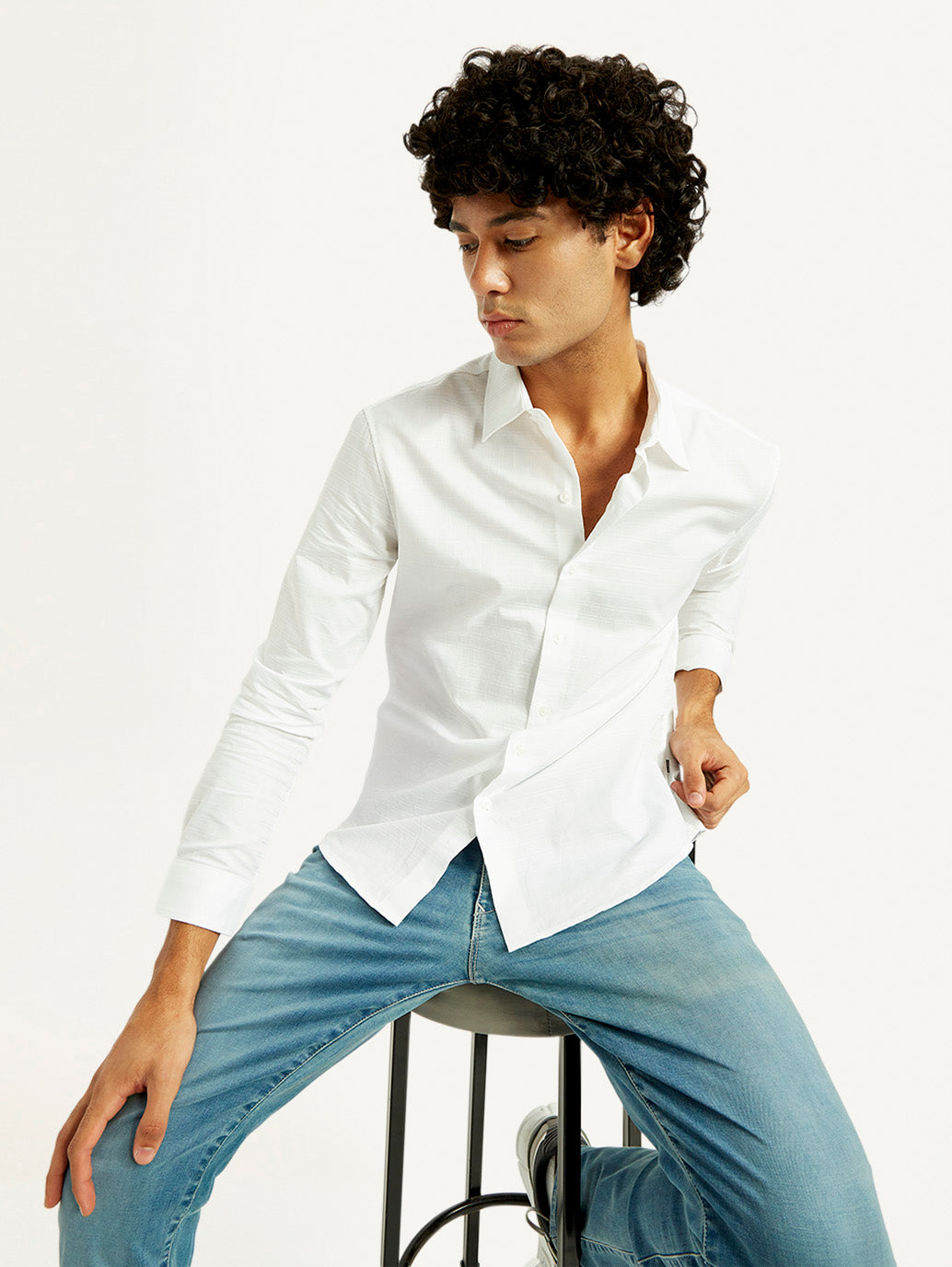 Men's Redloop Solid Slim Fit Shirt