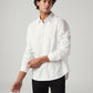Men's Solid White Slim Fit Shirt - c479b32f-b330-4cf7-95d8-6d38cf4e1db3 View