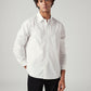 Men's Solid White Slim Fit Shirt - ea0f5ea5-b986-4e65-b053-a3eea1d5b5ed View