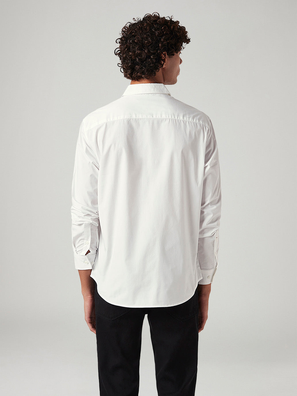 Men's Solid White Slim Fit Shirt - 104cc99a-aa6d-41d5-b201-3e3c2f37b40f View