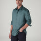 Men's Solid Slim Fit Redloop Shirt - Logo View