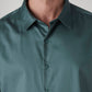 Men's Solid Slim Fit Redloop Shirt - 20 View