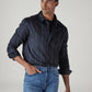 Men's Redloop Striped Slim Fit Poplin Shirt - Styleshot View