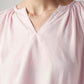 Women's Solid Regular Fit Linen Top - Detail View