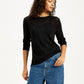 Women's Self Design Black Crew Neck Sweater - ddaaa68f-eef3-47d3-bc37-d701ae719e78 View