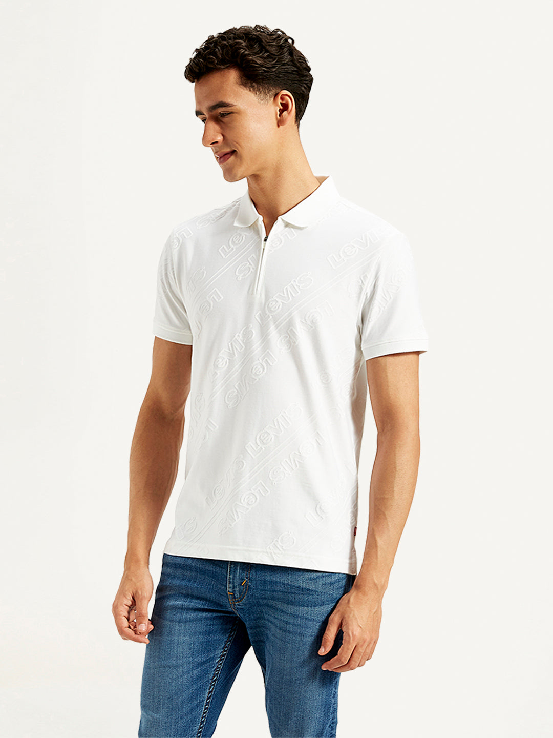 Men's Brand Logo Slim Fit Polo T-Shirt - 20 View