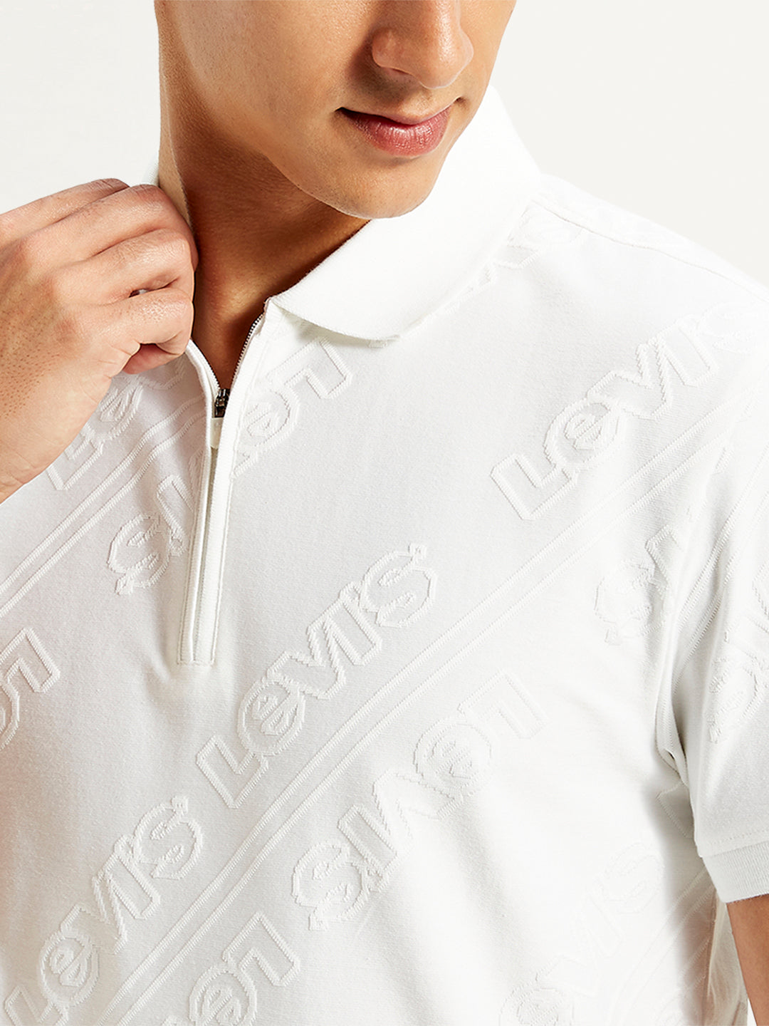 Men's Brand Logo Slim Fit Polo T-Shirt - 20 View