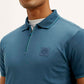 Men's Solid Slim Fit Polo T-shirt - Detail View