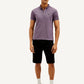 Men's Solid Slim Fit Polo T-shirt - Front View