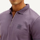 Men's Solid Slim Fit Polo T-shirt - Detail View