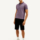 Men's Solid Slim Fit Polo T-shirt - Side View