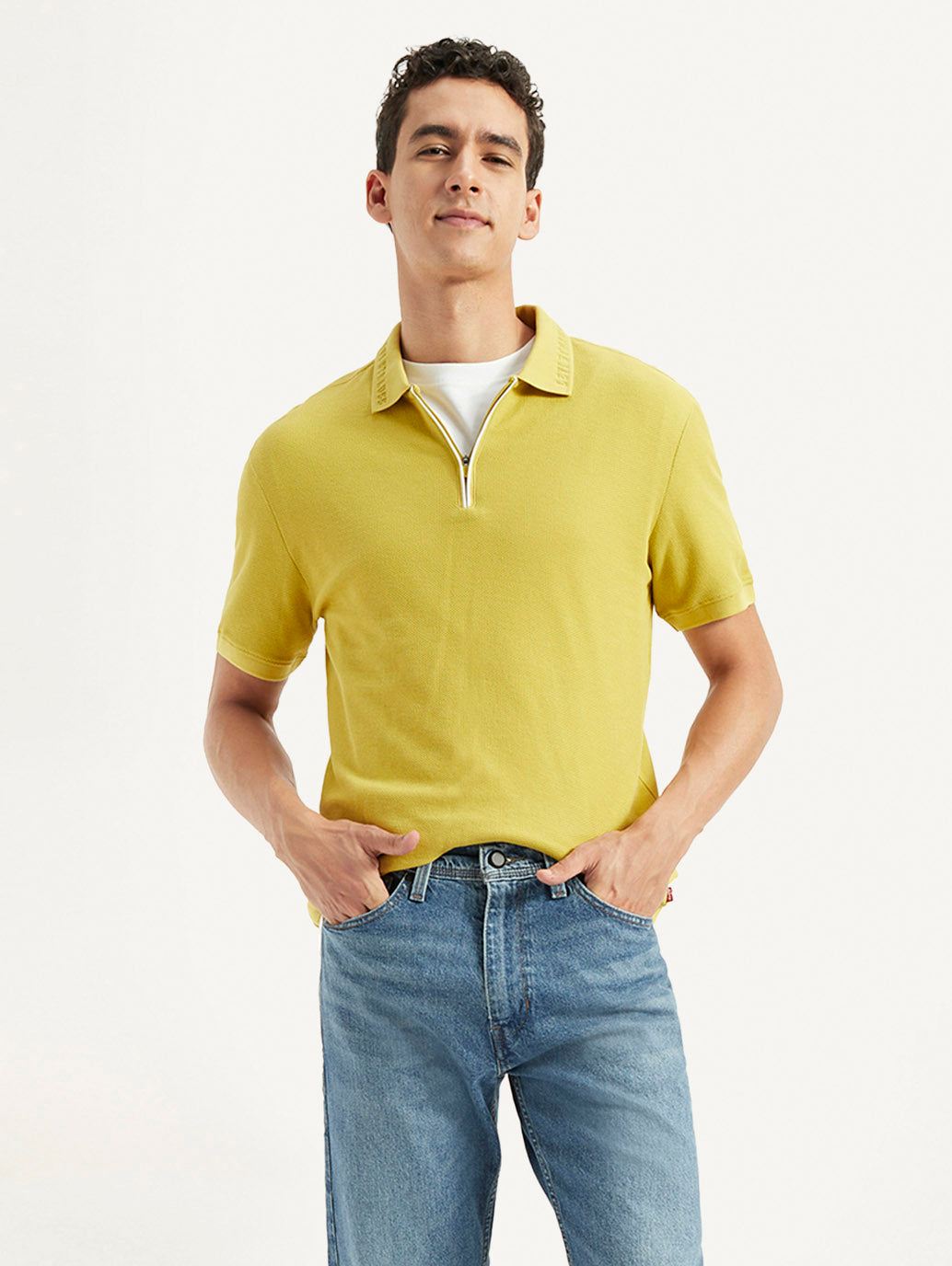 Men's Solid Slim Fit Polo T-shirt - 1e0b859f-1a25-4f94-83af-7f614afaa53b View