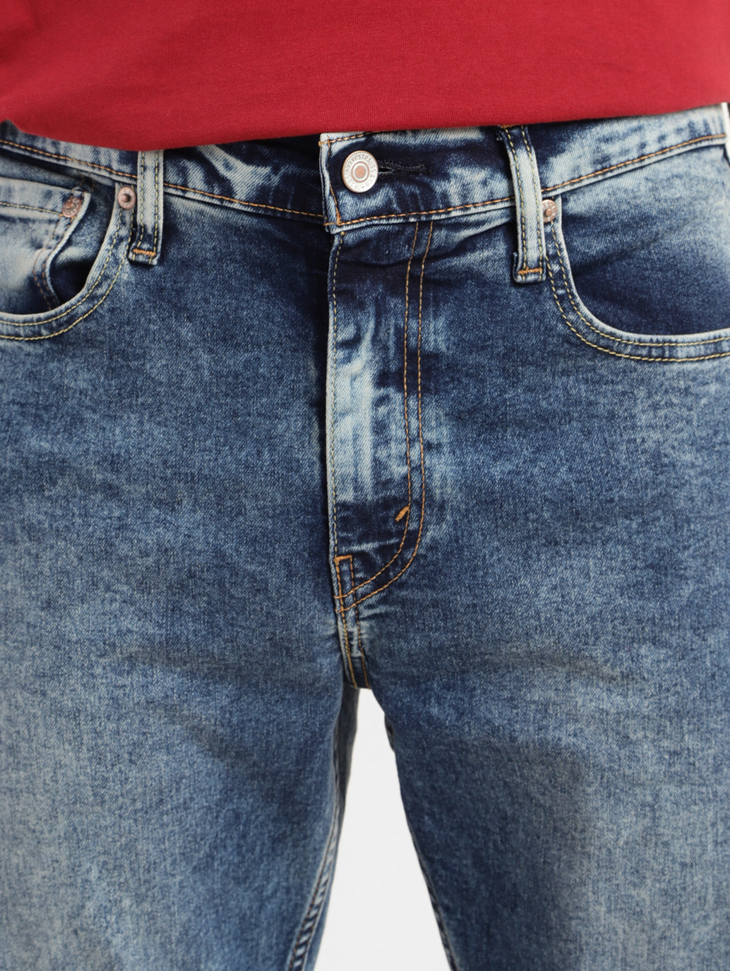 Men's 512 Blue Slim Tapered Fit Mid Rise Jeans - fd37201d-9be8-4cfb-a559-2488f1fea28f View