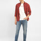 Men's 512 Blue Slim Tapered Fit Mid Rise Jeans - StyleShot View