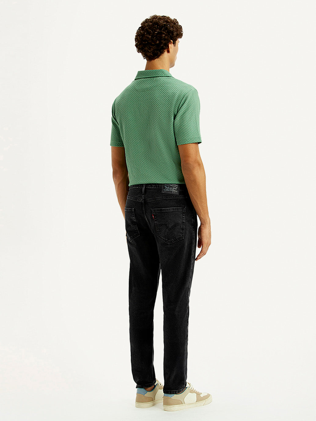 Men's 512 Black Slim Tapered Fit Mid Rise Jeans - Back View