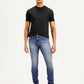 Men's 512 Blue Slim Tapered Fit Mid Rise Jeans - Front View