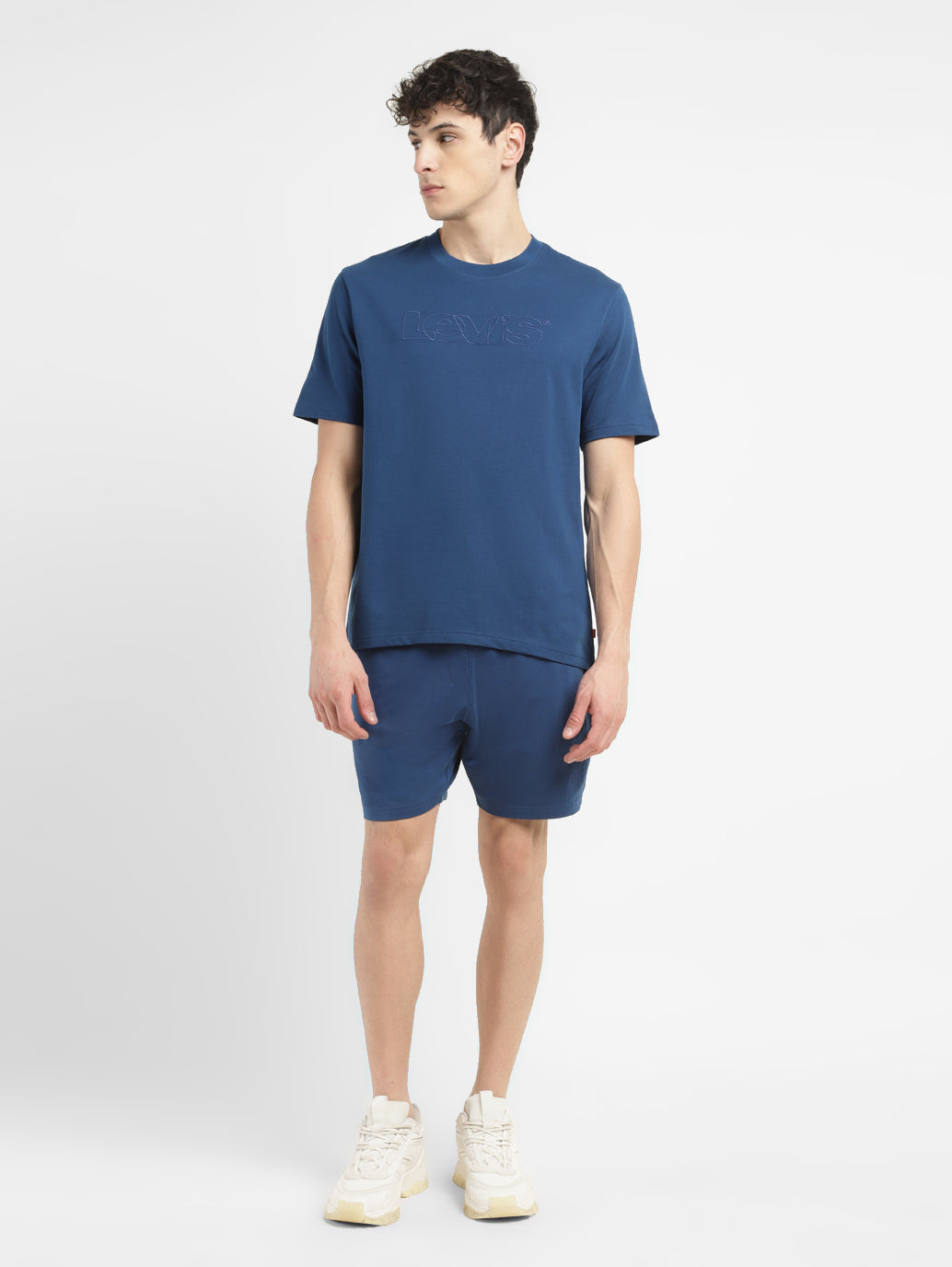 Men's Brand Logo Crew Neck T-shirt - Front View