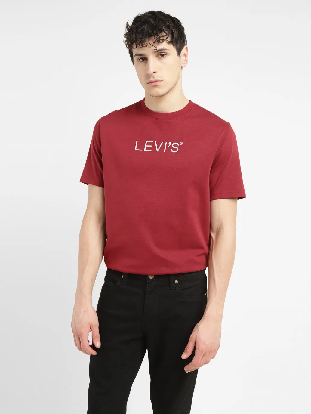 Men's Brand Logo Crew Neck T-shirt - abe7f791-f2ea-422e-b1bf-d0df39223919 View