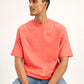 Men's Solid Loose Fit T-Shirt - Elevated View