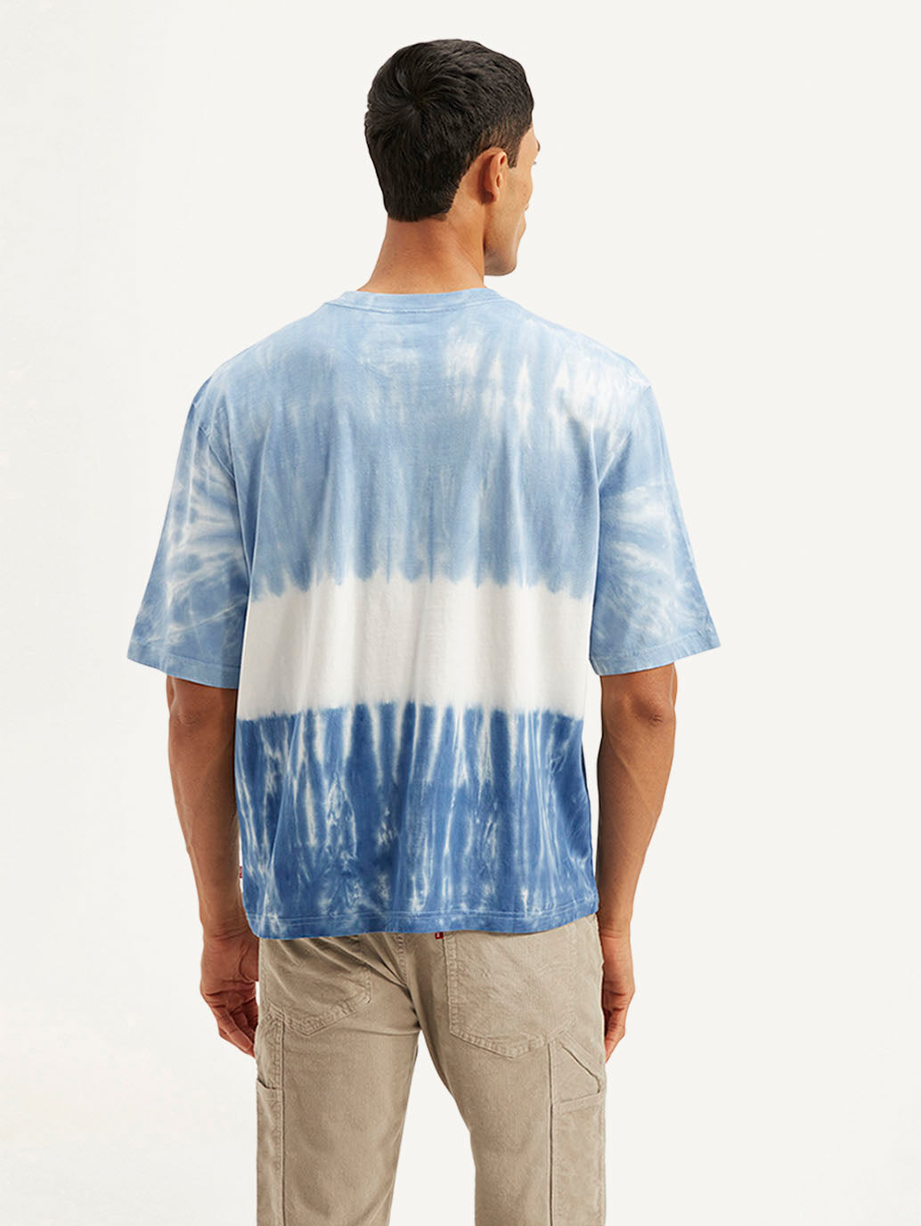 Men's Tie-Dye Loose Fit T-Shirt - Back View