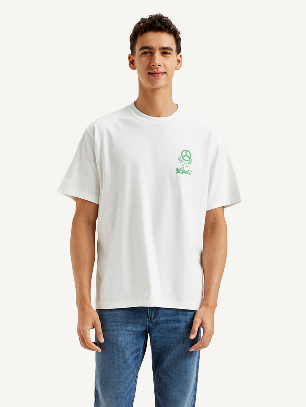 Men's Graphic Loose Fit T-shirt - Front View
