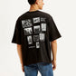 Men's Graphic Print Loose Fit T-shirt - Back View