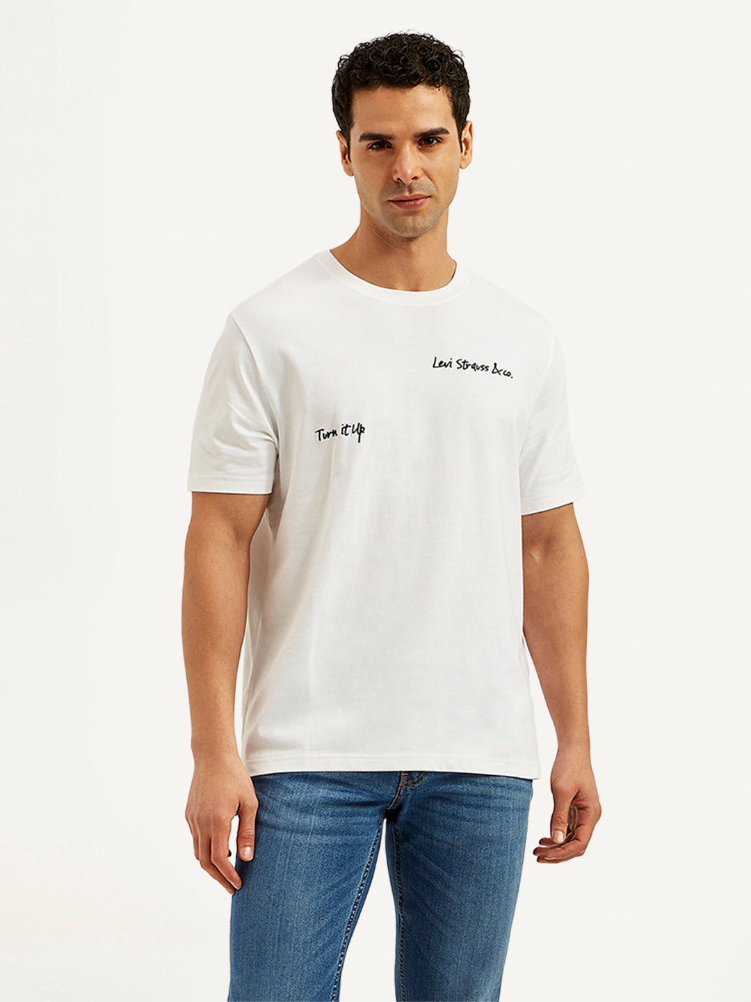 Men's Graphic Print Loose Fit T-Shirt - 20 View
