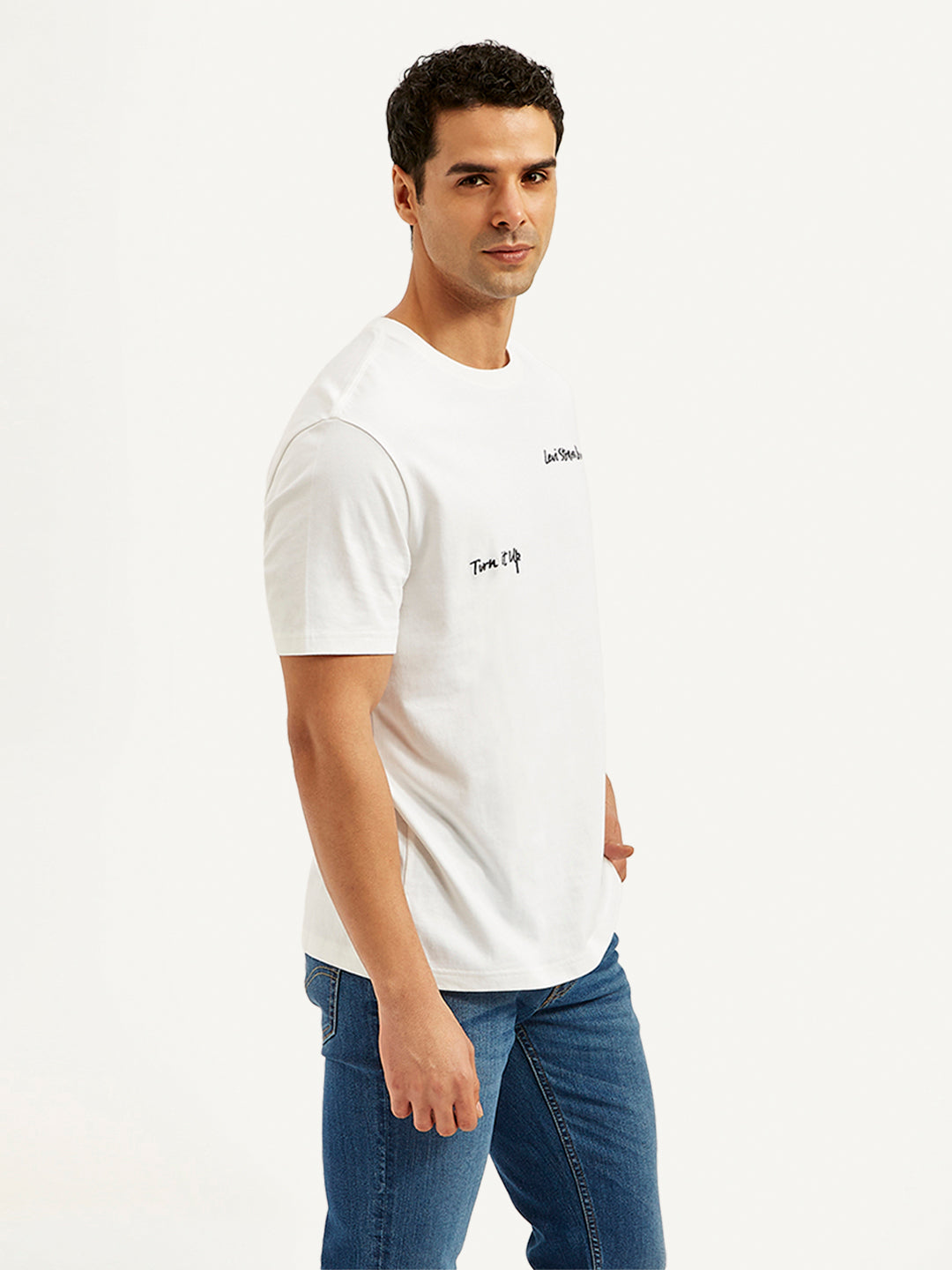 Men's Graphic Print Loose Fit T-Shirt - 20 View