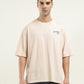 Men's Graphic Print Loose Fit T-shirt - Front View